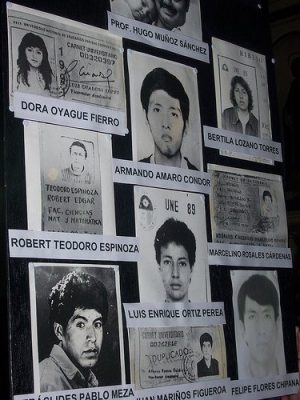 Photos of the Cantuta victims. Flickr photo under a CC license by The Advocacy.