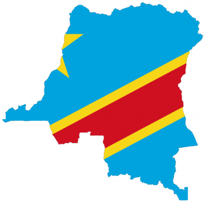 Flag map of the Congo. Credit: Wikimedia Commons