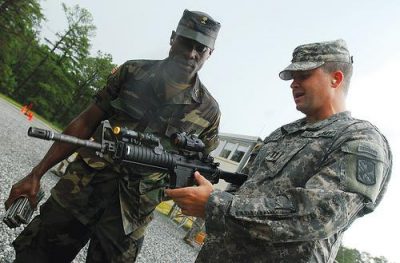 military advisory training african soldier
