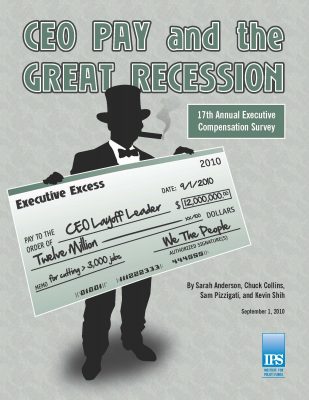 CEO pay 2010 cover