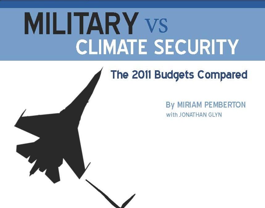 Military vs. Climate Security: The 2011 Budgets Compared