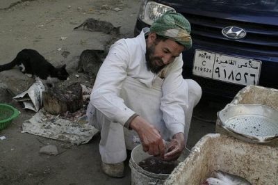Egyptian worker; photo via Bikya Masr