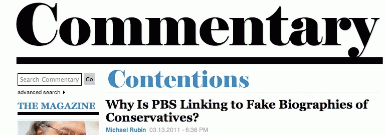 Commentary Urges Congress to Investigate PBS for Linking to Right Web!