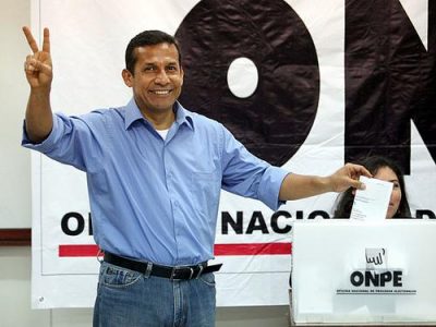 Ollanta Humala; photo by EFE/PAOLO AGUILAR