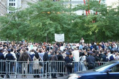 Occupiers in New York City are joined by indignant people across the world. Photo by BlaisOne.