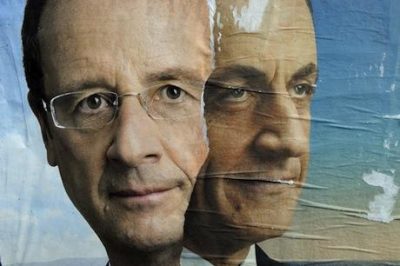 French presidential candidates Francois Hollande and Nicolas Sarkozy