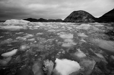 Melting ice in the Arctic near the original Nowhereisland site (Stefan Cook/Flickr).