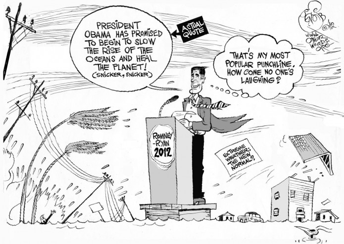 Sandy Trumps Romney&#039;s Climate Joke