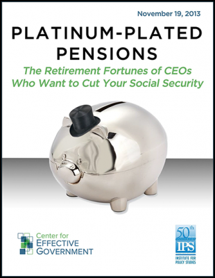 Platinum-Plated Pensions Report Cover