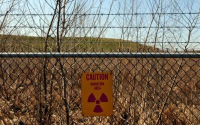 Radioactive sign at the West Lake Landfill
