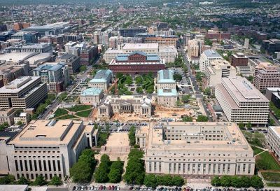 Aerial View of Washington, DC