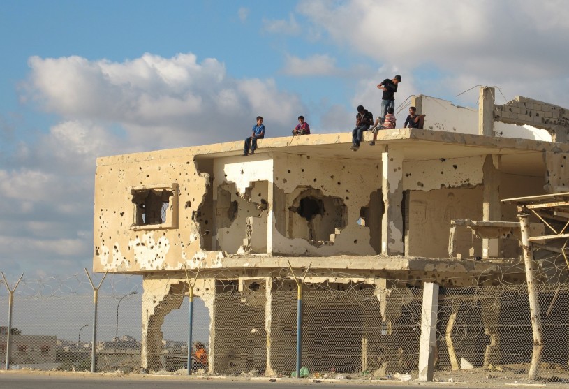 Israel Bombing Gaza Building
