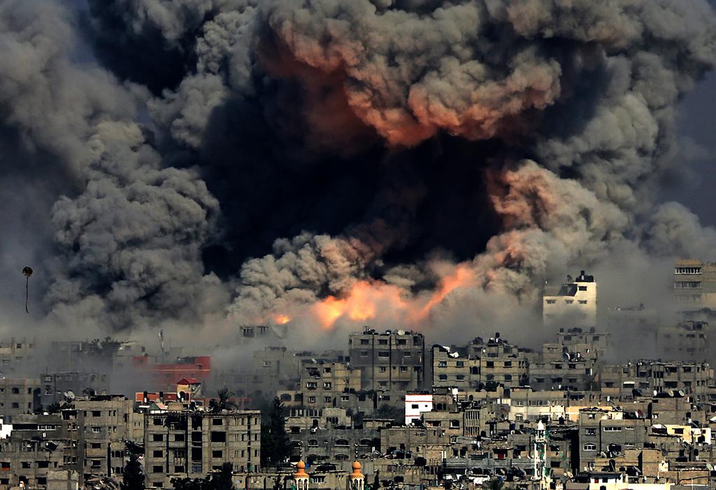 Air strikes on Gaza