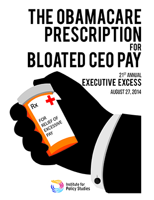FOR IMMEDIATE RELEASE: The Obamacare Prescription for Bloated CEO Pay