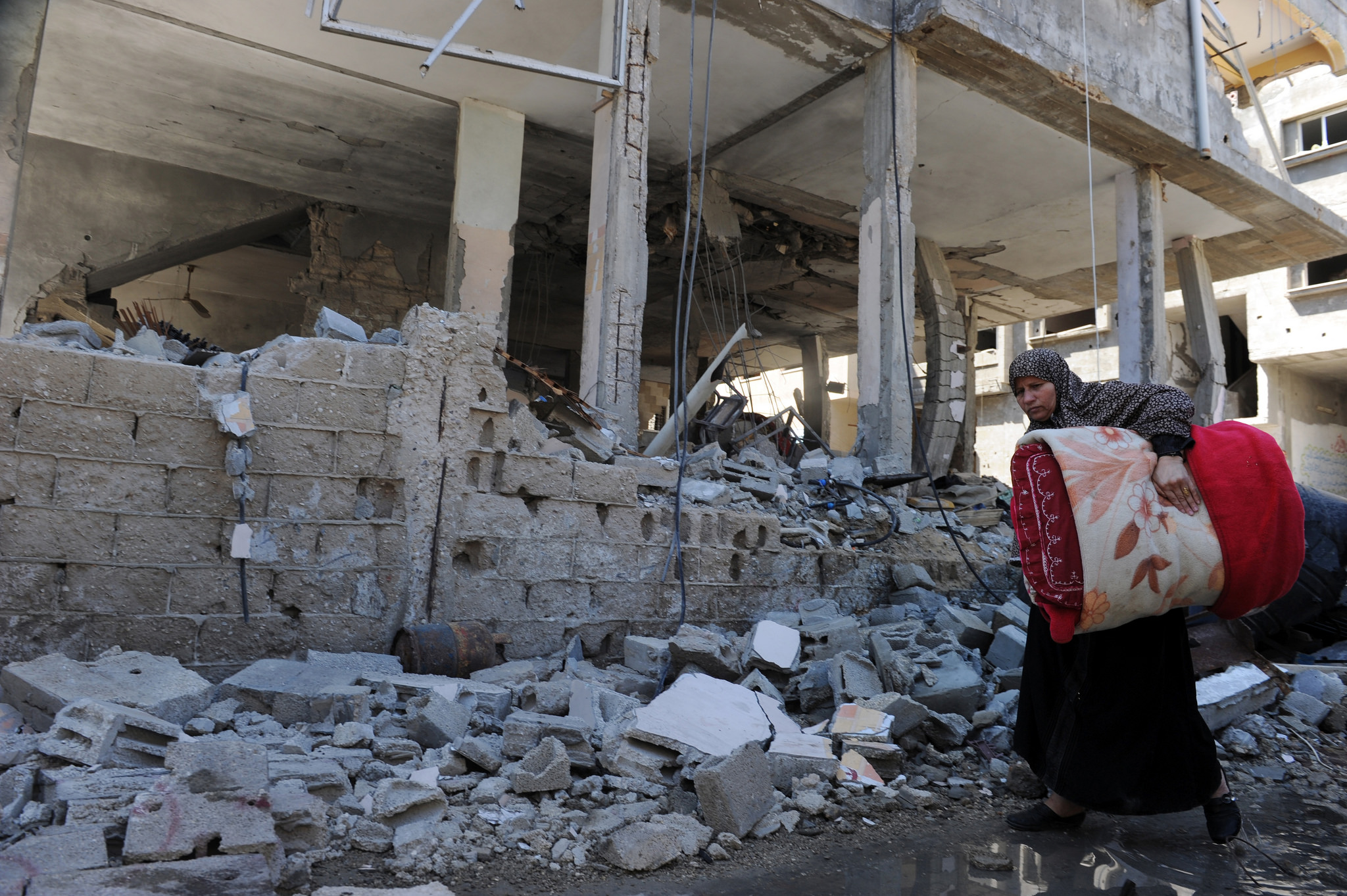 Destroyed Gaza building