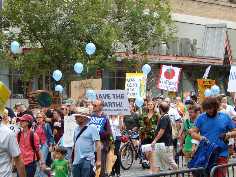People's Climate March protest