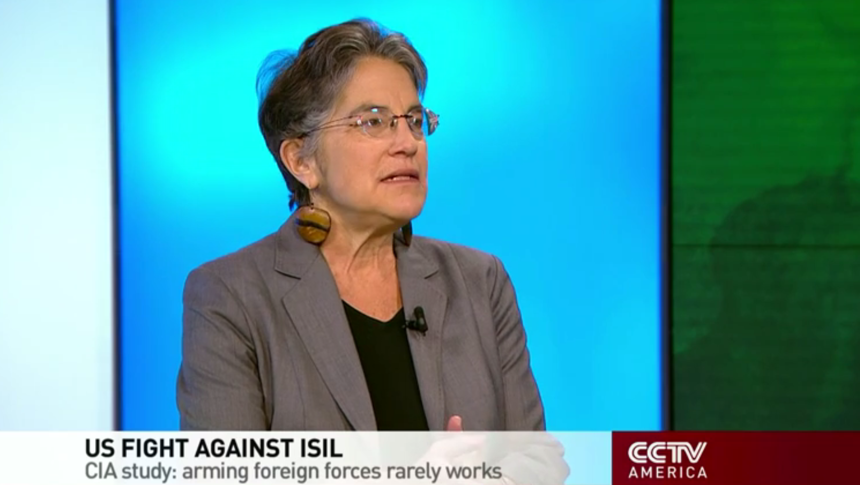 Phyllis Bennis on CCTV discussing the CIA's new report.