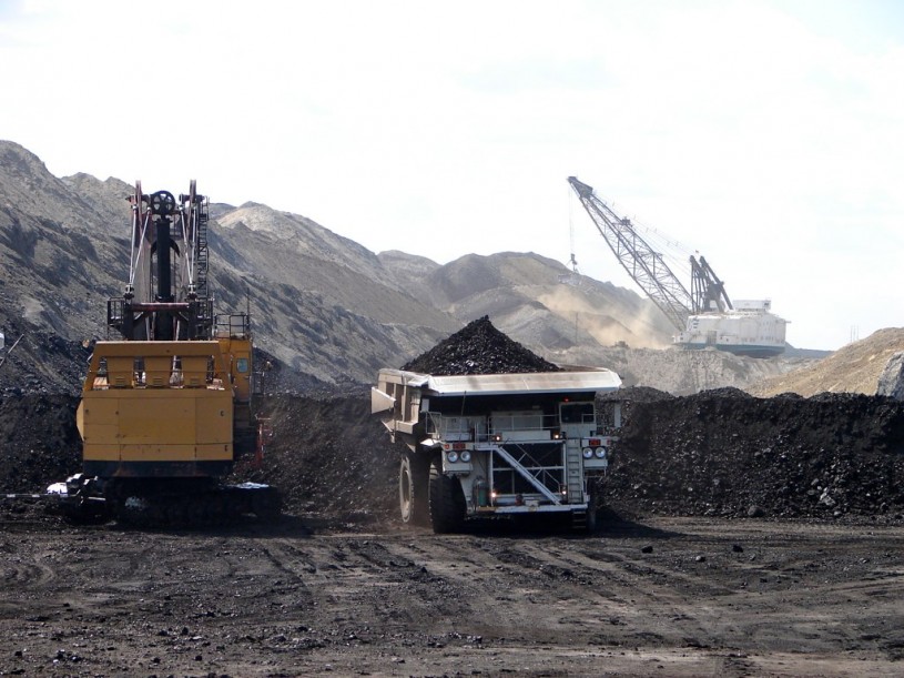 Coal mining trucks