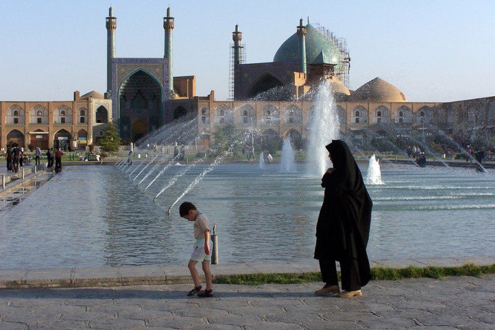 Woman and child in Iran