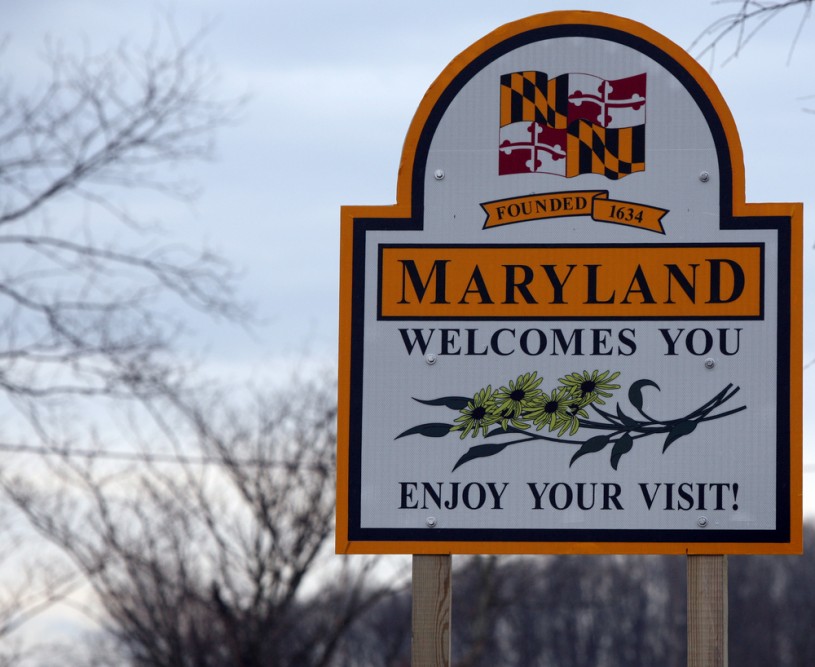 Maryland welcome sign open for big business