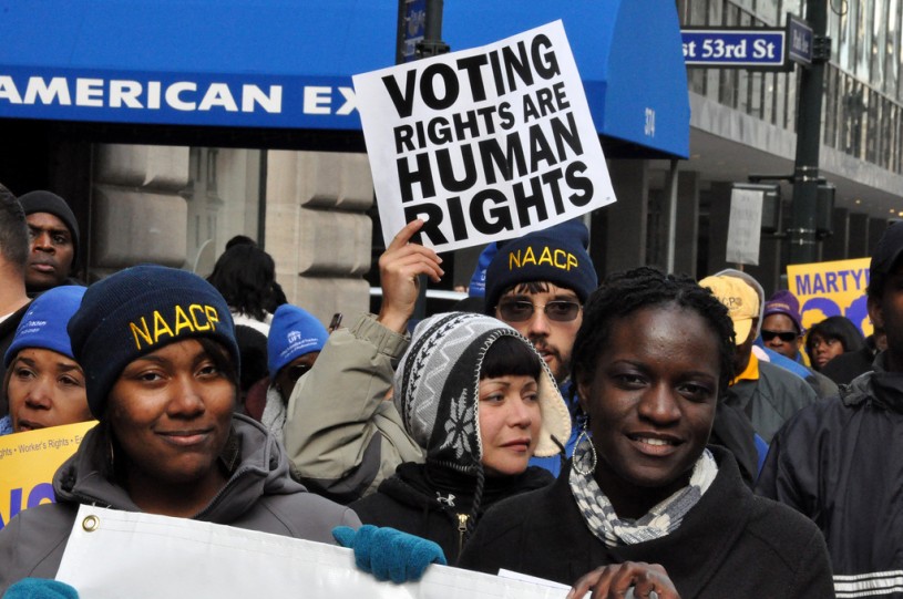 Protesters advocate for voting rights