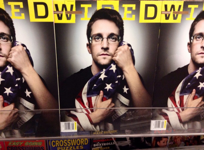 Edward Snowden Wired cover