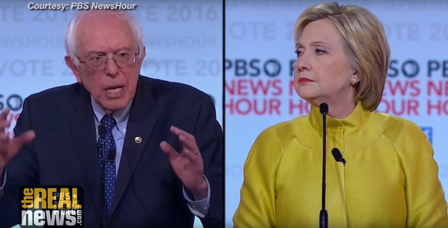 Democratic Debate: Sanders Attacks Clinton/Kissinger Vision for Perpetual War