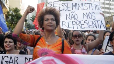 Brazil Women protest Michel Temer