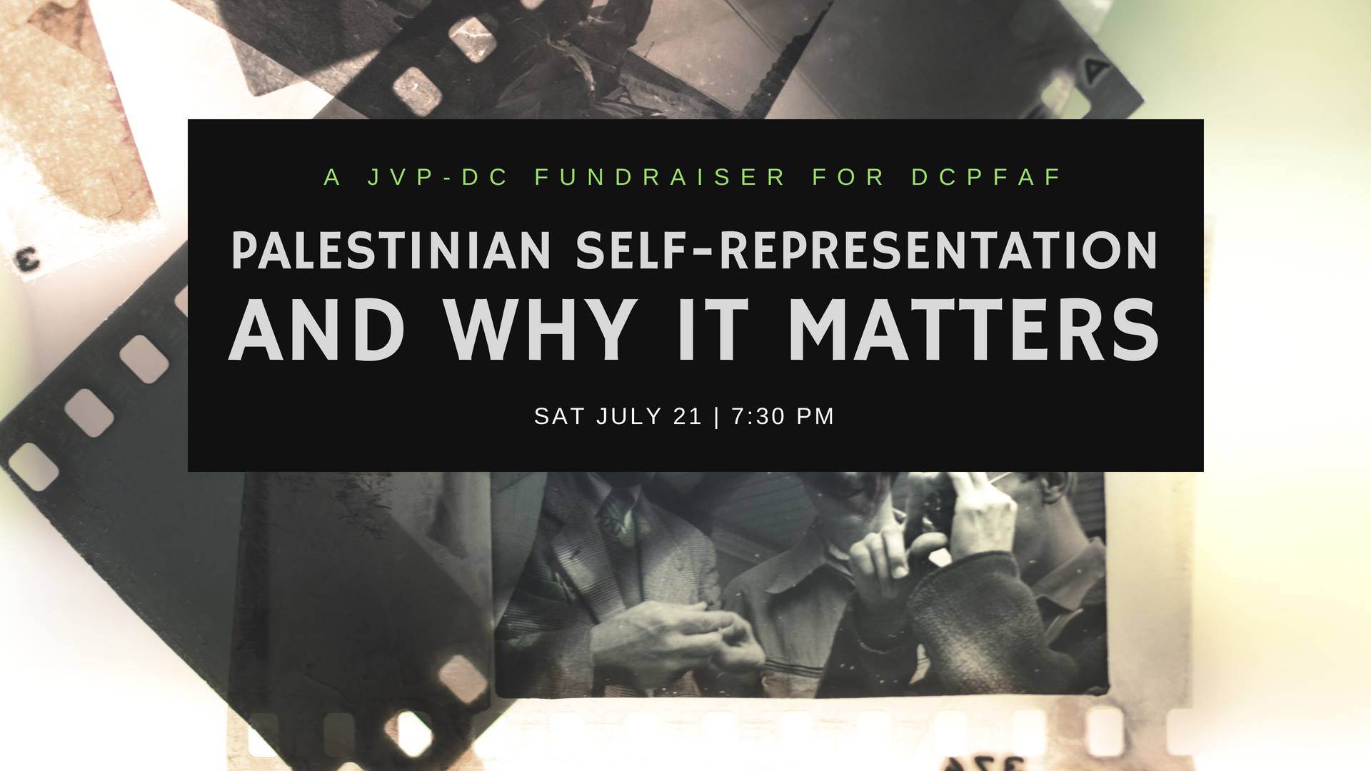 Palestinian Self-Representation and Why It Matters