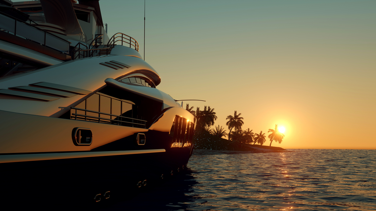 a billionaire on a yacht