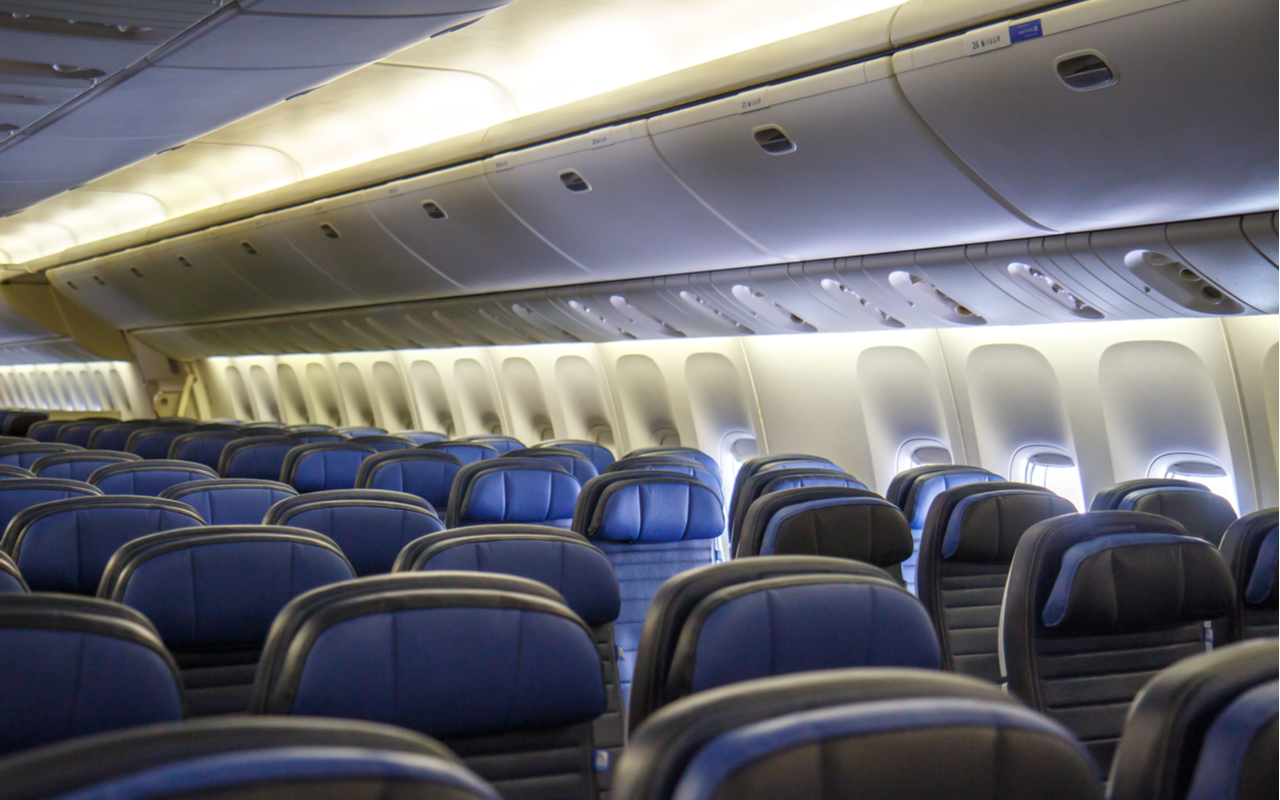 empty seats in an airplane - airline industry