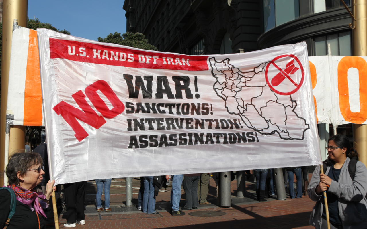 us hands off iran - no sanctions, no war, no assassinations