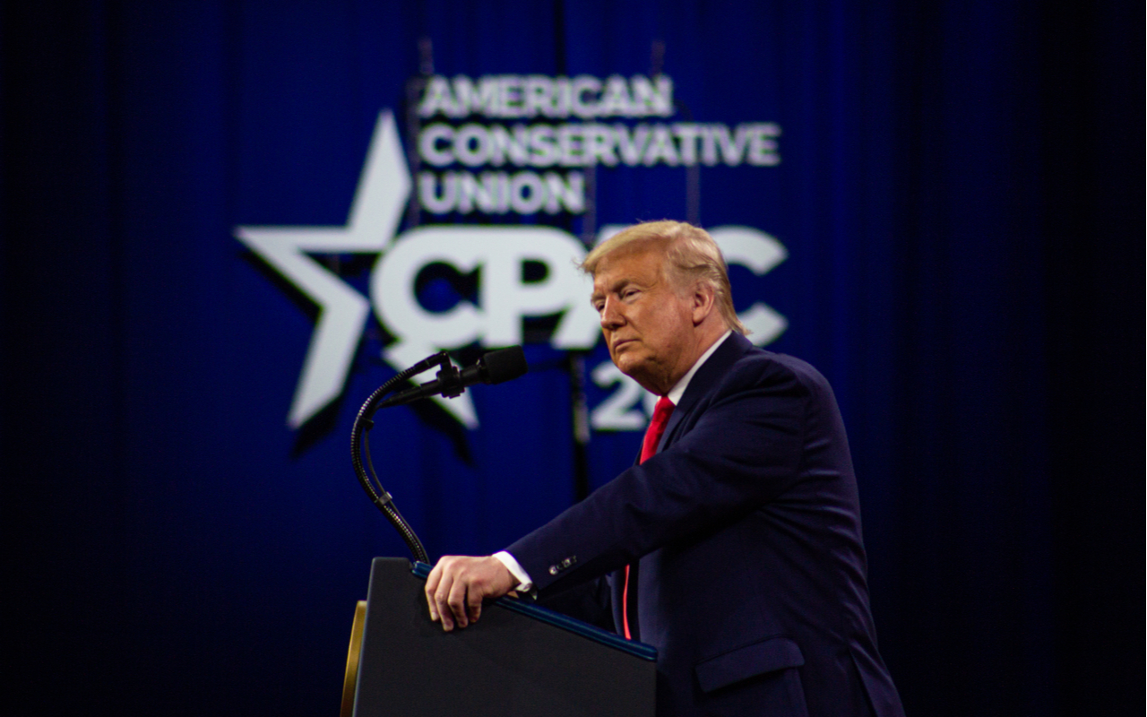donald trump speaking to conservatives at CPAC