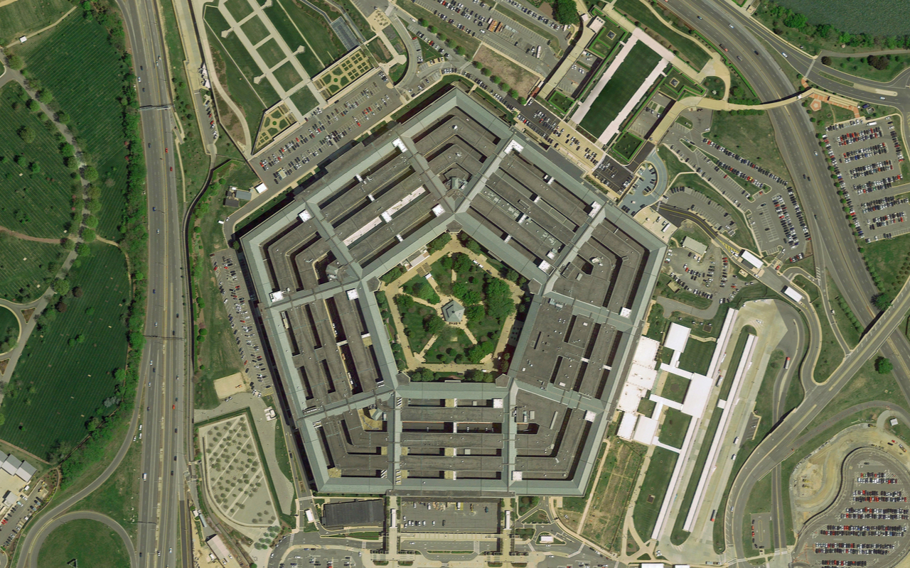 aerial view of the Pentagon