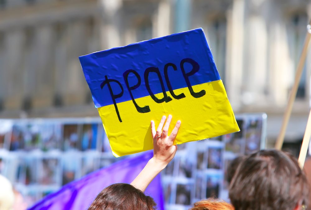 peace demonstration in Ukraine