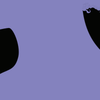 lower half of a Black woman's face in purple silhouette with black background