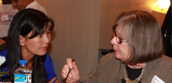 Ai-jen Poo and Barbara Ehrenreich, Institute for Policy Studies 50th anniversary, 2013. 