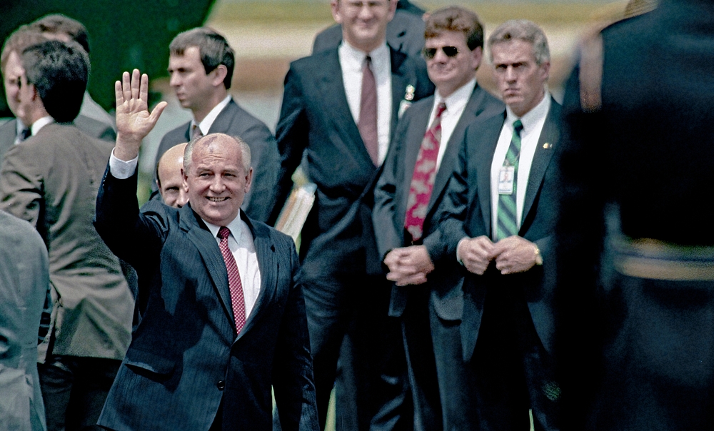 Mikhail Gorbachev in Washington, DC in 1990 (Shutterstock)