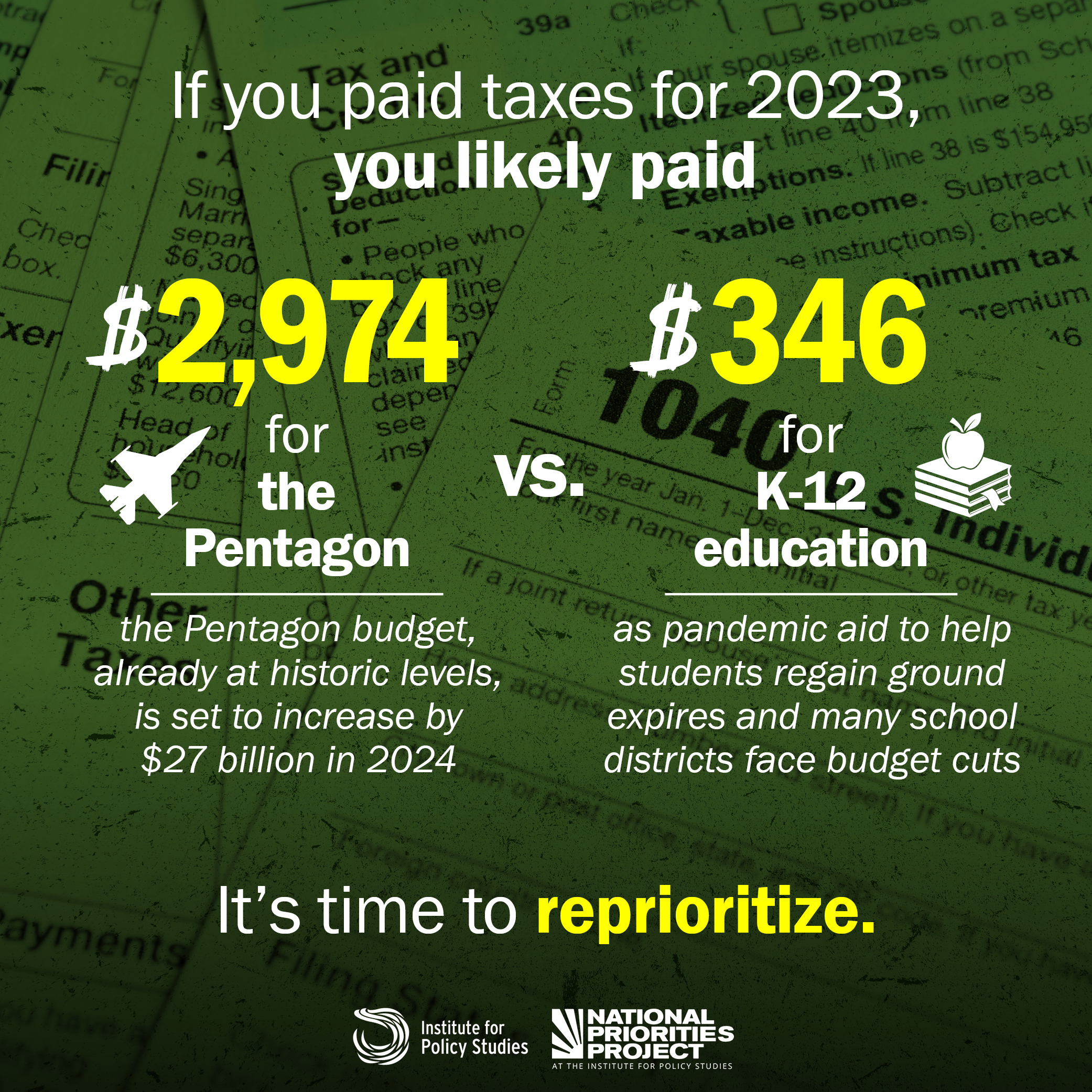 Tax Day social graphic